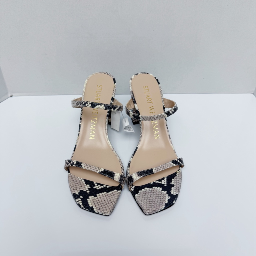 Stuart Weitzman - Aleena 75 Block Python Heels